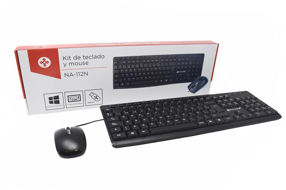 Kit de Teclado y Mouse Naceb Technology NA-112N
